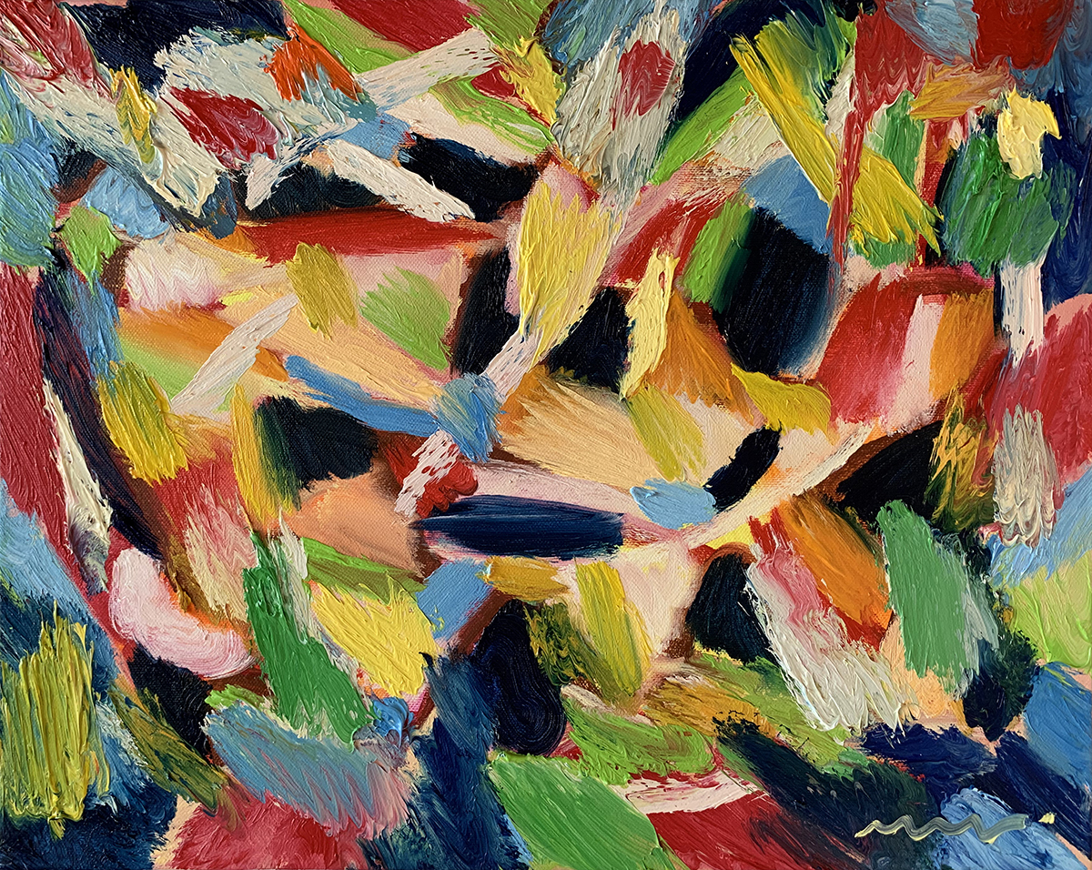 Composition II, Oil on Canvas, 35х44 cm. 2019