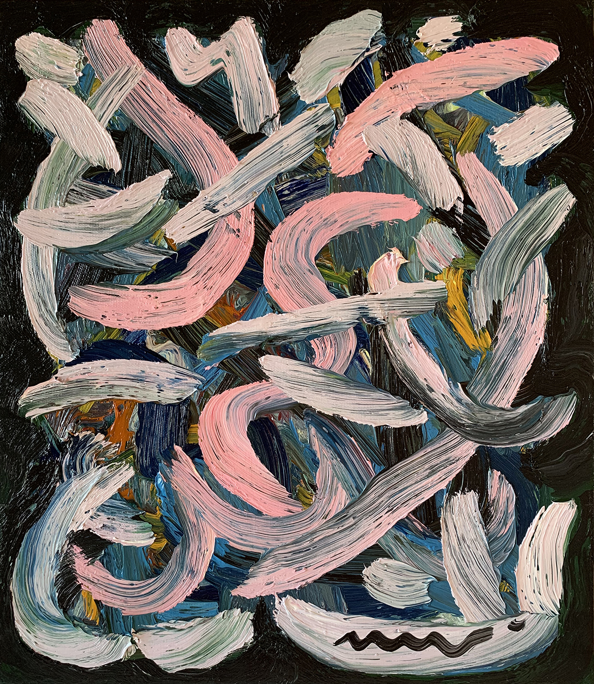 Composition IV, Oil on Canvas, 40х35 cm. 2019