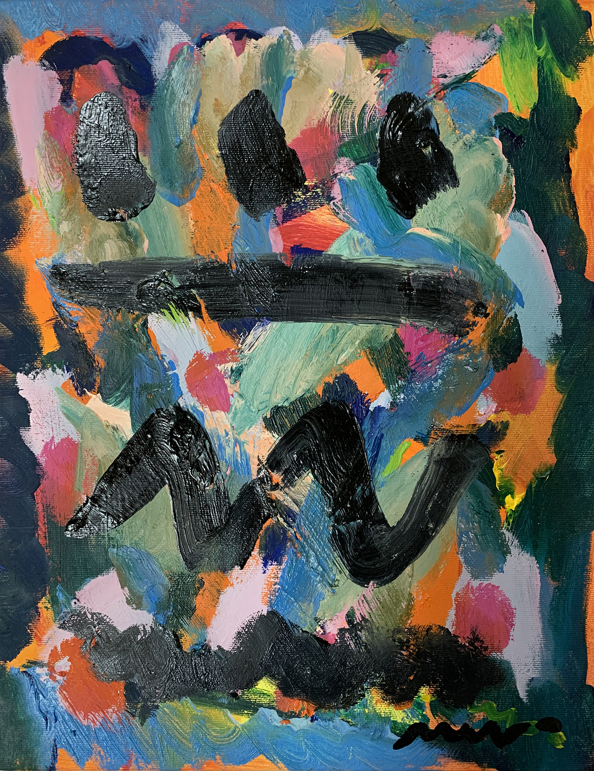 Composition VII, Oil on Canvas, 40,5х31,2 cm. 2019
